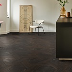  Interior Pictures of Black, Brown Wicker 266 from the Moduleo Moods collection | Moduleo